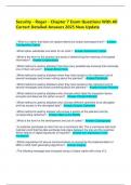 Security - Roger - Chapter 7 Exam Questions With All Correct Detailed Answers 2025 New Update