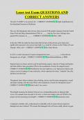 Laser test Exam QUESTIONS AND  CORRECT ANSWERS