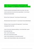 AWR 358-W &lpar;HAZWOPER&rpar; QUESTIONS AND 100&percnt; CORRECT & VERIFIED ANSWERS RATED A&plus;