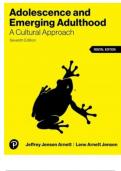 Test Bank for Adolescence & Emerging Adulthood&comma; 7th edition by Jeffrey Jensen Arnett