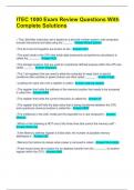 ITEC 1000 Exam Review Questions With Complete Solutions