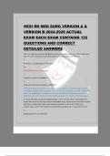 HESI RN EXIT EXAM &lpar;V2&rpar; 2025 ACTUAL EXAM VERIFIED QUESTIONS AND ANSWERS 100&percnt; CORRECT &ndash; LATEST 2025 HESI RN EXIT EXAM &lpar;V2&rpar; 2025 ACTUAL EXAM