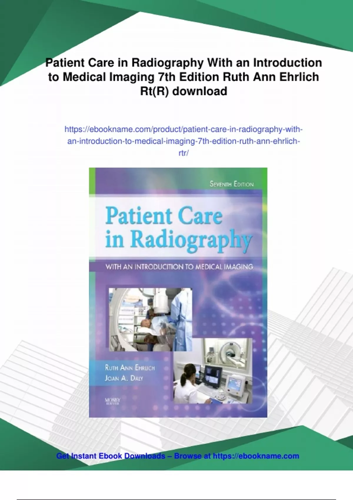 Rj Radiographic Summary Patient Care in Radiography With an Introduction to Medical ...