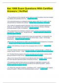 Itec 1000 Exam Questions With Certified Answers &vert; Verified