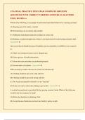 CNA FINAL PRACTICE TEST EXAM COMPLETE 108 STUDY QUESTIONS WITH CORRECT VERIFIED ANSWERS GUARANTEED PASS &vert; RATED A&plus;