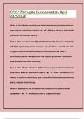 COG170 Cogito Fundamentals April 2025&sol;2026 Questions&comma; Answers & Winning Strategies