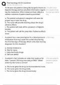 NCLEX-RN & NCLEX-PN Pharmacology &sol; Score 100&percnt; &sol; 2025 Update &sol; NCLEX Practice Questions & Rationales