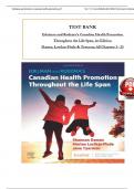TEST BANK For Edelman and Kudzma's Canadian Health Promotion Throughout the Life Span&comma; 1st Edition by Dames&comma; Luctkar-Flude & Tyerman&comma; Verified Chapters 1 - 25&comma; Complete Newest Version