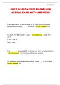 NETA III EXAM 2025 BRAND NEW  ACTUAL EXAM WITH ANSWERS&period;