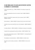 UAB MBA 601 EXAM QUESTIONS WITH CORRECT ANSWERS&period;