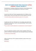 NURS 180 PHARMACOLOGY FINAL EXAM 2025&vert;ACTUAL 130Qs&As&vert;ALREADY GRADED A&plus;