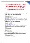AMLS Post-Test 2024&sol;2025 &ndash; 100&percnt; Verified Questions and Correct Answers &vert; Advanced Medical Life Support Full Exam Solution