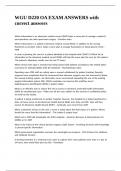 WGU D220 OA EXAM ANSWERS with correct answers&period;