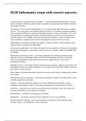 D220 Informatics exam with correct answers