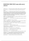 D220 PASS THIS TEST exam with correct answers