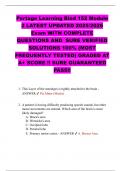 Portage Learning Biod 152 Module 2 LATEST UPDATED 2025&sol;2026 Exam WITH COMPLETE QUESTIONS AND  SURE VERIFIED SOLUTIONS 100&percnt; &lpar;MOST FREQUENTLY TESTED&rpar; GRADED AT A&plus; SCORE &excl;&excl; SURE GUARANTEED PASS&excl;&excl;