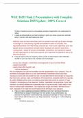 WGU D253 Task 2 Presentation &vert; with Complete Solutions 2025 Update &vert; 100&percnt; Correct 