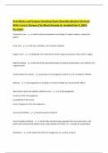 Anesthesia and Surgical Assisting Exam&vert;Questions&lpar;Latest Version&rpar; With Correct Answers&vert;Verified&vert;Already A&plus; Graded&vert;Get It 100&percnt; Accurat