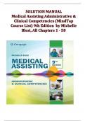 Medical Assisting Administrative & Clinical Competencies 9th Edition Solution Manual &ndash; Complete Guide with Answers