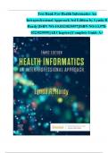 Test Bank For Health Informatics An Interprofessional Approach 3rd Edition by Lynda R Hardy&vert;&vert;ISBN NO&colon;10&comma;0323829597&vert;&vert;ISBN NO&colon;13&comma;978-0323829595&vert;&vert;All Chapters&vert;&vert;Complete Guide A&plus;