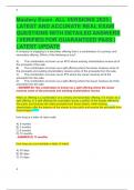 Mastery Exam  ALL VERSIONS 2025 &vert;  LATEST AND ACCURATE REAL EXAM  QUESTIONS WITH DETAILED ANSWERS  &vert; VERIFIED FOR GUARANTEED PASS &vert; LATEST UPDATE  