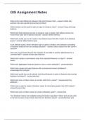 GIS Assignment Notes Questions with Solutions