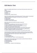GIS Basics Test Questions with Solutions