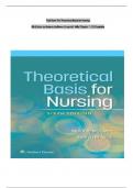 Theoretical Basis for Nursing &ndash; McEwen & Wills &lpar;6th Edition&rpar; &ndash; Complete Test Bank with Answers &vert; Chapters 1&ndash;23