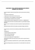 NU260 WEEK 7 FINAL REVIEW QUESTIONS AND CORRECT ANSWERS 100&percnt; VERIFIED&excl;&excl;