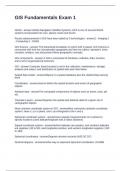 GIS Fundamentals Exam 1 Questions and Answers