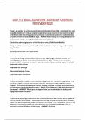 NUR 118 FINAL EXAM WITH CORRECT ANSWERS 100&percnt; VERIFIED&excl;&excl;