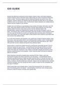 GIS GUIDE QUESTIONS AND ANSWERS GRADED A&plus;