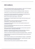 GIS midterm Questions and Answers