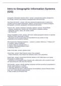 Intro to Geographic Information Systems &lpar;GIS&rpar;  Questions and Answers 100&percnt; Accurate