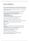 Intro to GIS Quiz 1 Questions with Correct Answers
