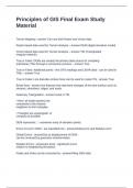 Principles of GIS Final Exam Study Material Questions and Answers 100&percnt; Solved