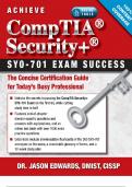 Achieve CompTIA Security&plus; SY0-701 Exam Success&colon; The Concise Certification Guide for Today&rsquo;s Busy Professional
