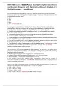 BIOS 100 Exam 3 2025 &lpar;Actual Exam&rpar; &vert; Complete Questions and Correct Answers with Rationales &vert; Already Graded A&plus; &vert; Verified Answers &vert; Latest Exam