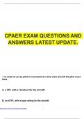 CPAER EXAM QUESTIONS AND ANSWERS LATEST UPDATE&period;