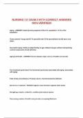 NURSING 121 EXAM 3 WITH CORRECT ANSWERS 100&percnt; VERIFIED&excl;&excl;