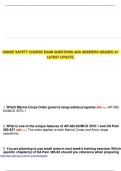 RANGE SAFETY COURSE EXAM QUESTIONS AND ANSWERS GRADED A&plus; LATEST UPDATE&period;