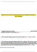 CAMP BUTLER OIC&sol;RSO EXAM QUESTIONS AND ANSWERS GRADED A&plus; 100&percnt; VERIFIED&period;
