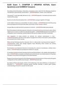 ELED Exam 1&colon; CHAPTER 2 UPDATED ACTUAL Exam Questions and CORRECT Answers