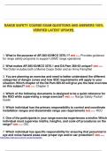 RANGE SAFETY COURSE EXAM QUESTIONS AND ANSWERS 100&percnt; VERIFIED LATEST UPDATE&period;