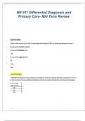 2025 NR 511 Differential Diagnosis and Primary Care Mid Term  Review&colon; 2025&sol; 2026 Complete Study Guide Solutions Highest Grade A&plus; Rewarded&period;