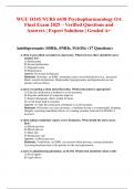 WGU D345 NURS 6438 Psychopharmacology OA Final Exam 2025 &ndash; Verified Questions and Answers &vert; Expert Solutions &vert; Graded A&plus;