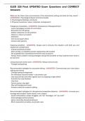 ELED 320 Final UPDATED Exam Questions and CORRECT Answers
