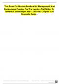 Nursing Leadership&comma; Management&comma; and Professional Practice for the LPN&sol;LVN &ndash; 7th Edition &vert; Dahlkemper &vert; Complete Test Bank 20259781719641487 Chapter 1-20 Complete Guide 