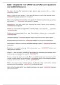 ELED - Chapter 10 TEST UPDATED ACTUAL Exam Questions and CORRECT Answers