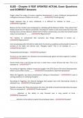 ELED - Chapter 8 TEST UPDATED ACTUAL Exam Questions and CORRECT Answers